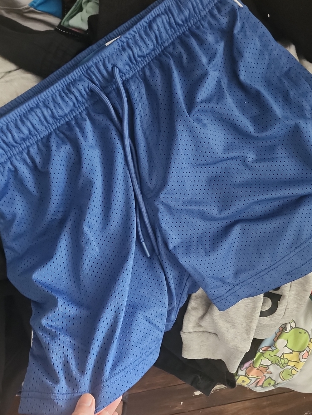 Women's Athletic Mesh Shorts - Blue